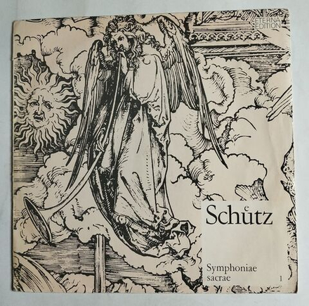 Винтажная виниловая пластинка LP Schuetz Шютц Генрих Dresdner Kreuzchor and Rudolf Mauersberger Symphoniae sacrae 1 (ГДР 1974)