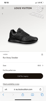Кроссовки Louis Vuitton Run Away