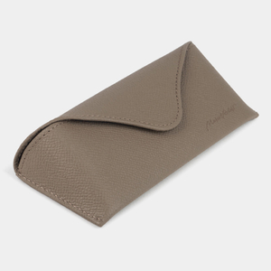 Футляр для очков Vision из кожи сафьяно, бежевого цвета