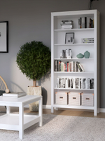 IKEA 120 / 197 / 59 / белый/коричневый 120 / Шкаф платяной - 1шт. Комплект крепежа и фурнитуры - 1шт. Сборочная инструкция - 1шт. / 56000 / белый / Шкаф КЫМОР / Раздвижные в стороны