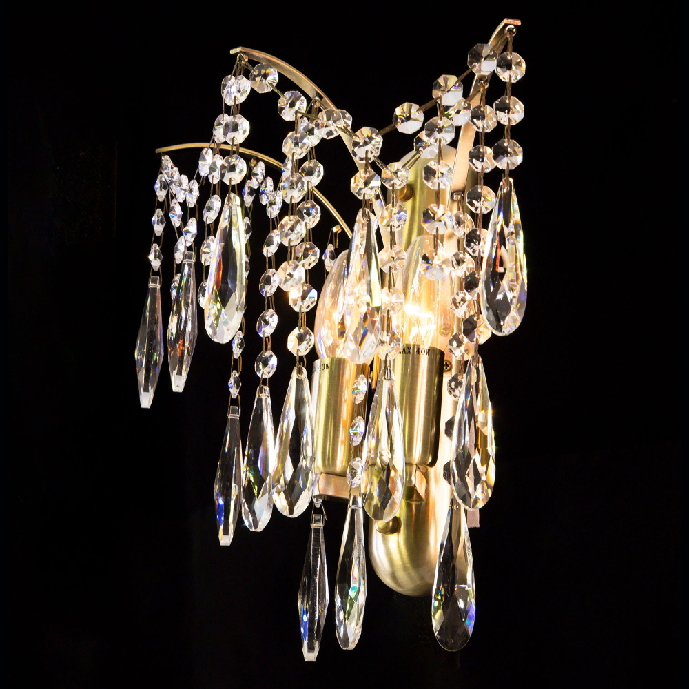 Citilux Селена CL302323 Бра хрустальное Бронза