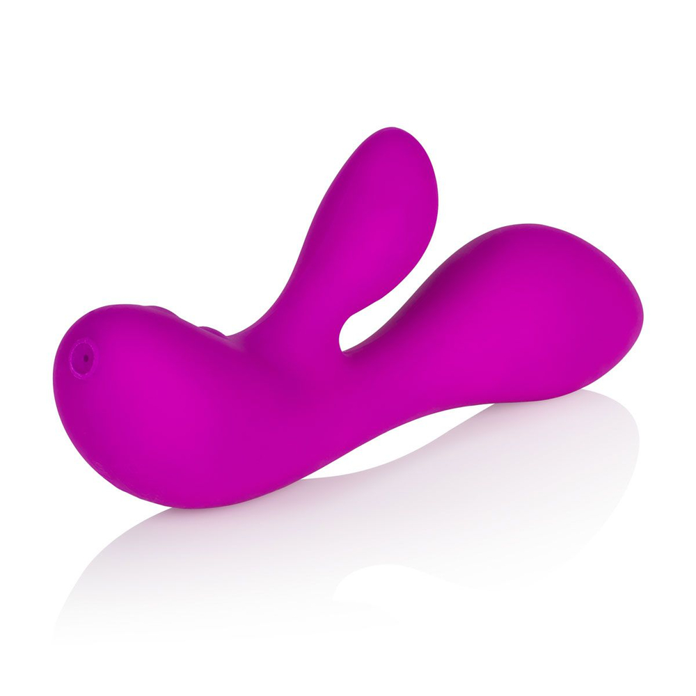 Перезаряжаемый фиолетовый вибромассажер Vr3 - 16,5 см. (Цвет: фиолетовый)