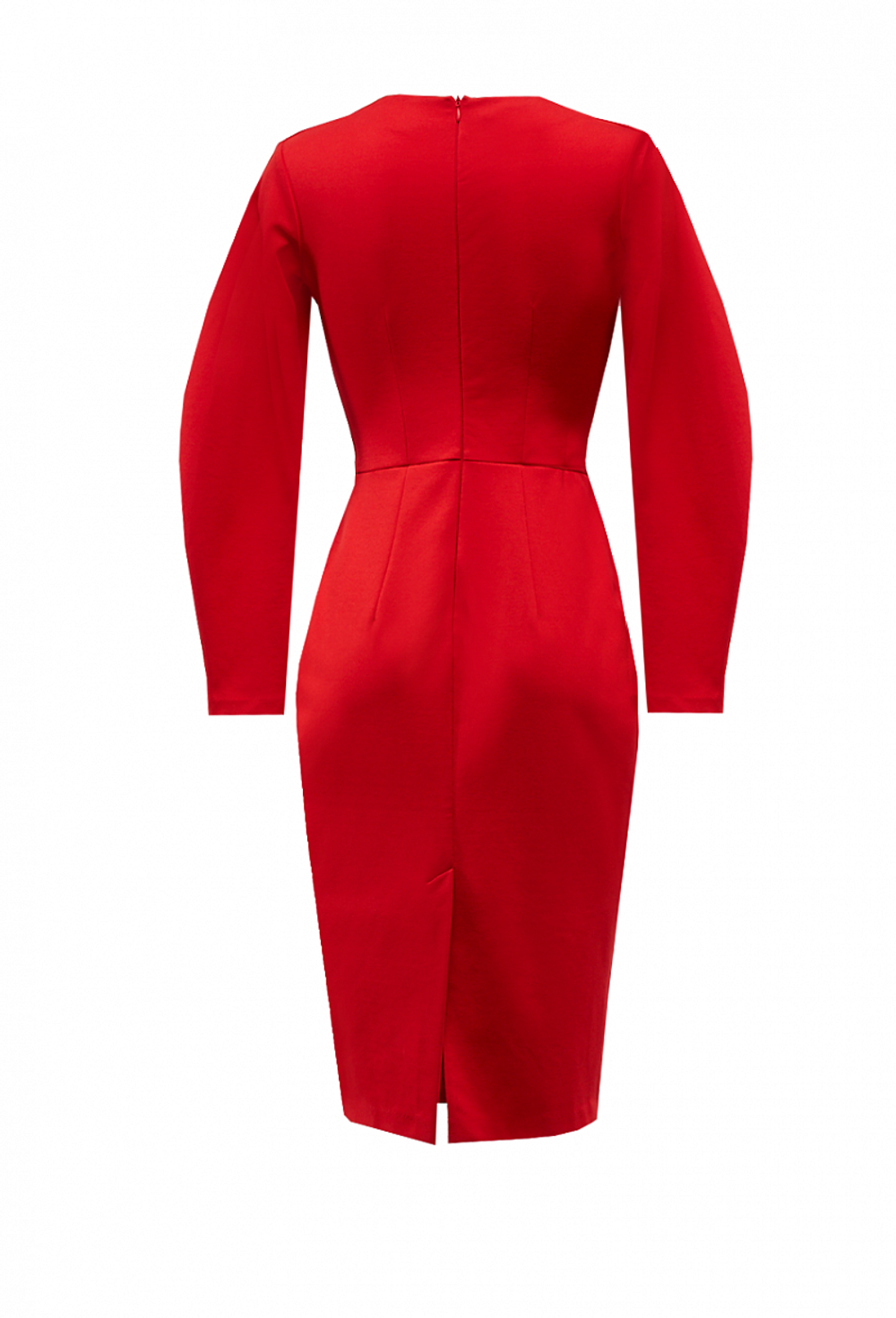 Платье футляр красное 14-02-20FW