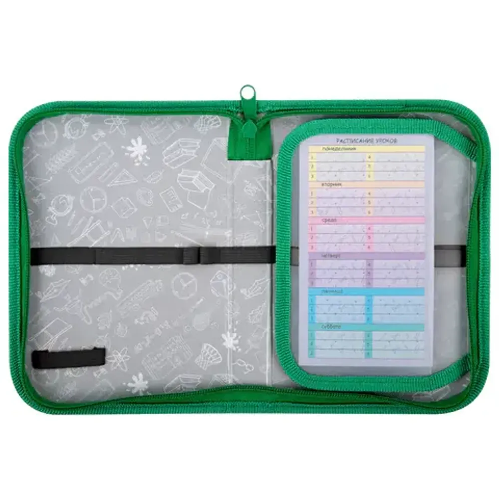 Пенал 1 отделение 190*130 Пифагор Dive into drive, откидная планка, ткань