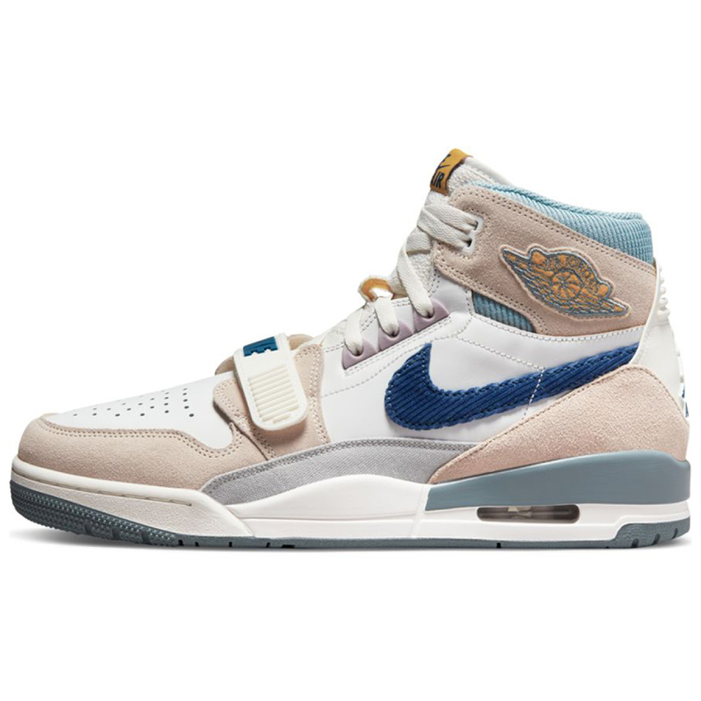 Кроссовки Air Jordan Legacy 312 Corduroy Swoosh - White Mystic Navy