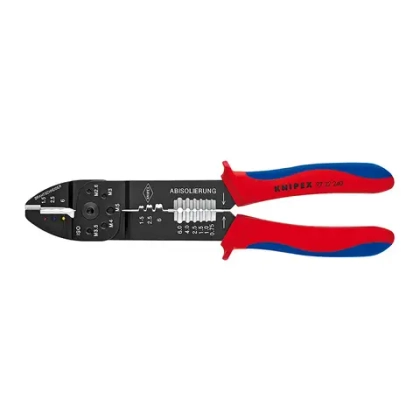 Клещи зажимные для опрессовки чёрное лакирование 240 мм Knipex 97 22 240