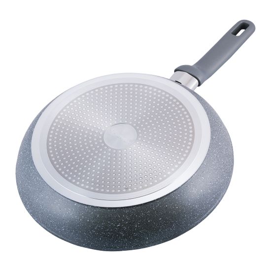 Сковорода 30 см. из алюминия с крышкой Kamille KM-4274GR с мраморным покрытием