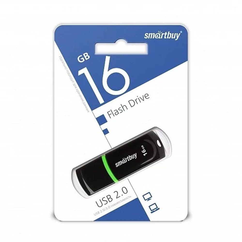 Флешка Smart Buy USB 16GB Paean Black
