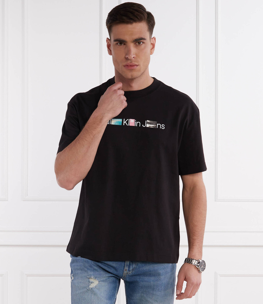 Футболка PHOTOPRINT INSTITUTIONAL CALVIN KLEIN JEANS - черный(J30J325195)