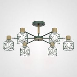 Потолочная Люстра Corf B3 Green 6 Lamps By Imperiumloft