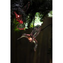 Садовая гирлянда ЭРА ERASF22-26 Колибри на солнечной батарее 3.8 метра