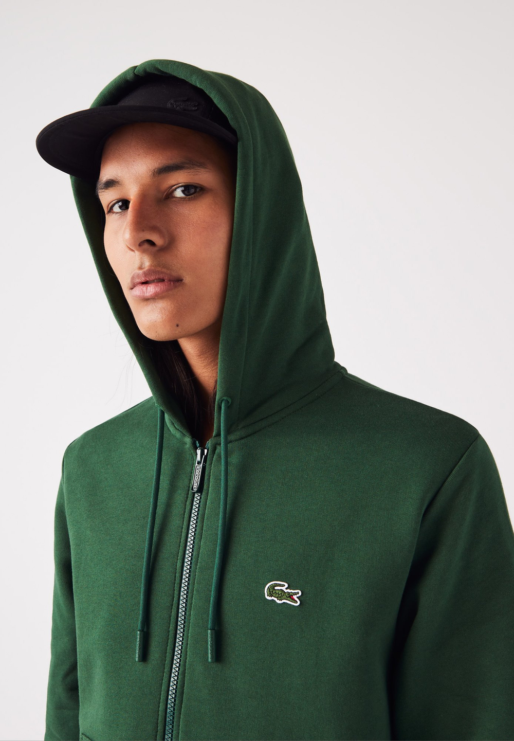 Lacoste Толстовка на молнии - Зелёный (LA222S089-M11)