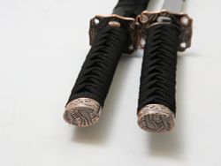 Armas Del Mundo Набор самурайских мечей, 2 шт. Ножны черные, цуба- медная