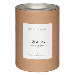 Свеча ароматическая The Olphactory, Grace, Mint tea&Basil (новая), 40 ч
