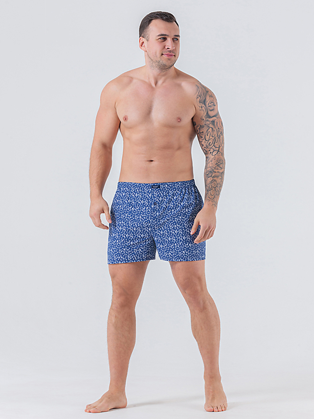 Трусы мужские боксеры синий