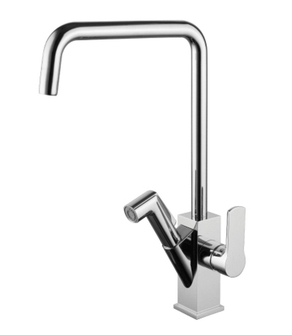 LEMARK Серия SOUL. Смеситель для кухни с поворотным изливом и вытяжной лейкой – LM6003C