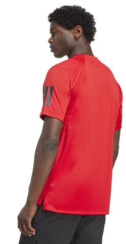 Теннисная футболка Adidas Club 3-Stripes - better scarlet red