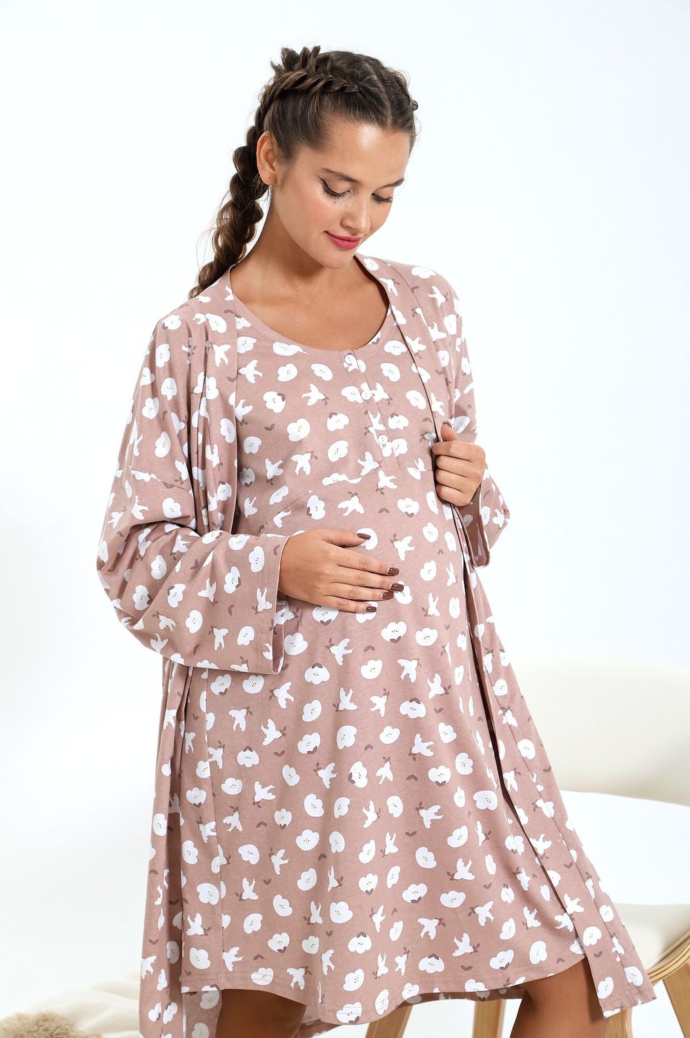 Халат женский Хлопушек-3 Виотекс РАЗНОЦВЕТНЫЙ