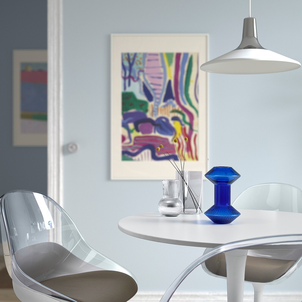 Ваза IKEA KRYPOXBAR (КРИПОКСБЭР), Синий, 24 см