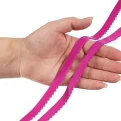 Резинка отделочная фуксия 12 мм, 641/12