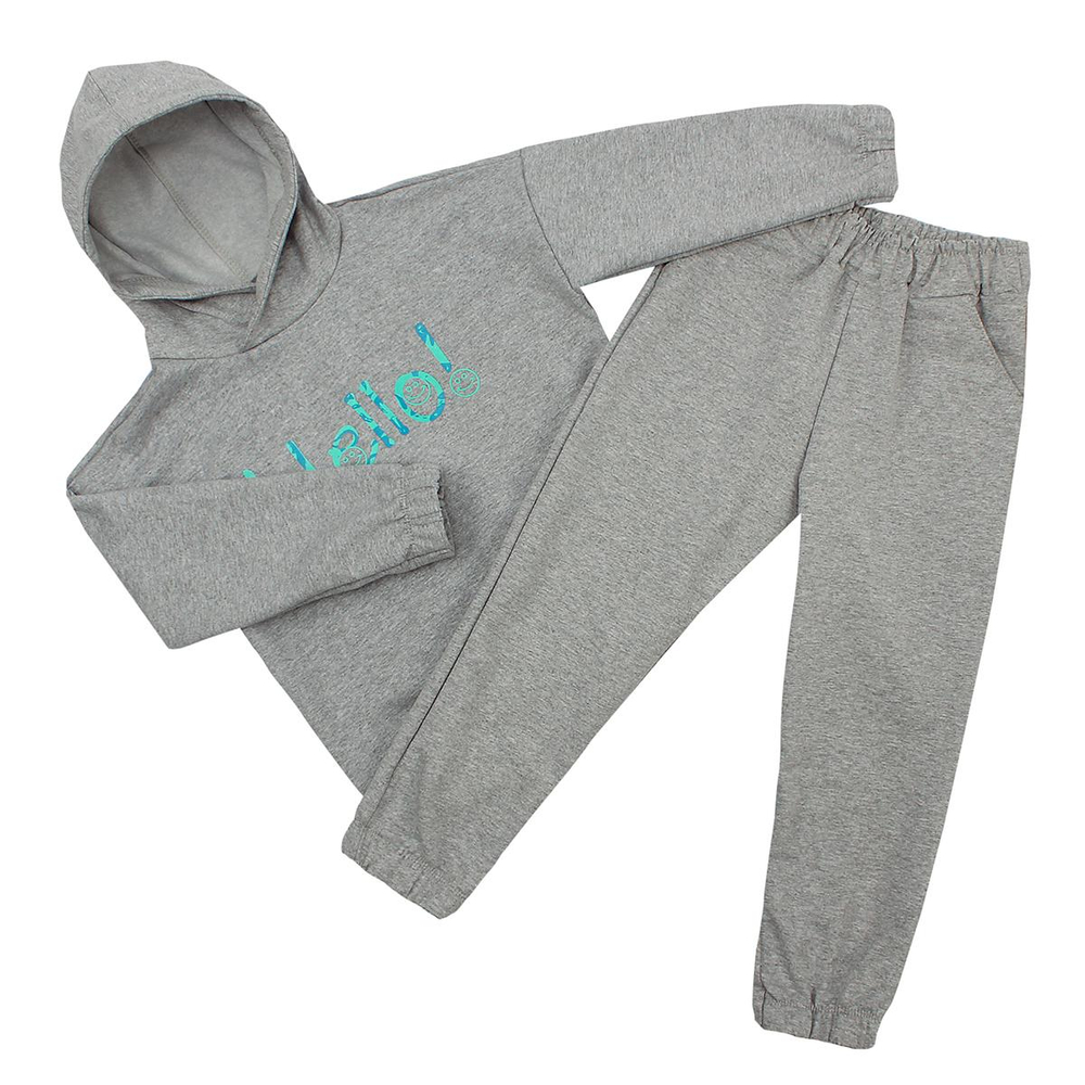 Костюм "Робот-2" р. 104, Серый меланж (Ивашка)