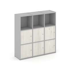 Locker plus Комплект №3 LK.K-003 Серый/Дуб Наварра 1188*350*1203