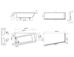 Акриловая ванна Ravak 10° 160x95 L C831000000 без гидромассажа