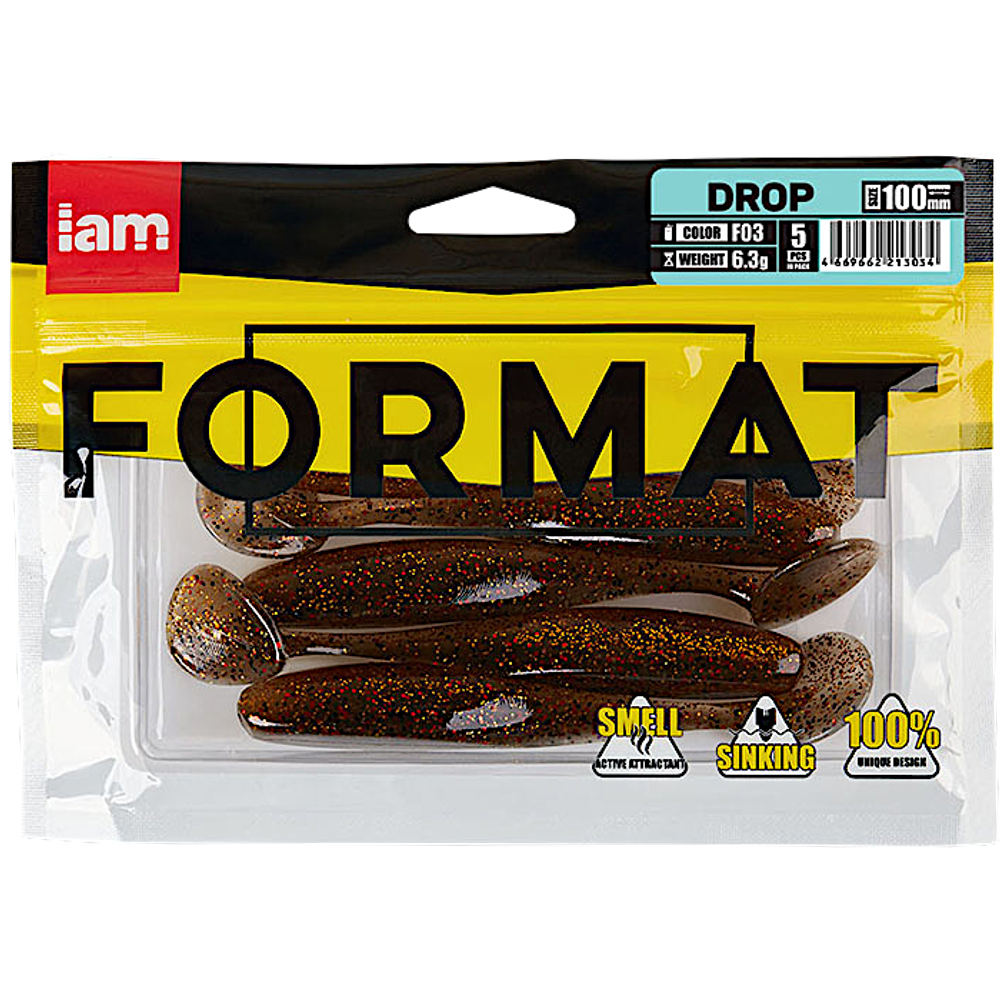 Мягкая приманка IAM Format Drop 100мм 6.3г 5шт