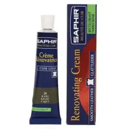 Жидкая кожа Saphir Creme Renovatrice, 25мл, хаки [028]