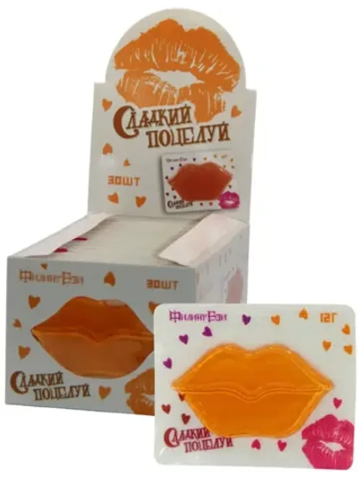 Мармелад "Сладкий поцелуй" со вкусом Апельсина 12 г * 30 шт