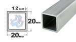 трубы электросварные квадрат 20х20x1.2 дл 6000