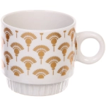 Набор кружек на стойке 280мл «Золотой узор», цвет золото