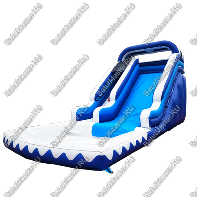 Надувная водная горка с бассейном «Айсберг» размер 9*4*5 м