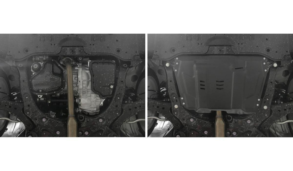Защита картера и КПП Rival для Lexus ES VI (V - 2.5; 3.5) 2012-2018/Lexus ES VII (V - 2.0; 2.5; 3.5) 2018-2021 2021-н.в./Lexus RX 270/350 (V - 2.7; 3.5) 2008-2015/Lexus RX 200t/350/450h (V - 2.0; 3.5; 3.5 Hybrid) 2015-н.в./Lifan Murman (V - 1.8) МКПП 2017-н.в./Toyota Camry XV40 (V - 2.4; 3.5) 2006-2011/Toyota Camry XV50, XV70 (V - 2.0; 2.5; 3.5) 2011-2021 2021-н.в./Toyota Highlander U40, U50 (V - 3.5) 2010-2020/Toyota Venza I рестайлинг (V - 2.7) 2012-2016, сталь 1.5 мм, с крепежом, штампованная, 111.9519.1