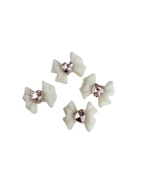 Бант белый Беатрис белый Pink House, 4шт