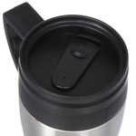 Термокружка нерж сталь, пластик, 0.4 л, Daniks, серебр, SL-109