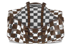 LOUIS VUITTON Keepall Bandouliere 50 Monogram Chess Brown/Clear