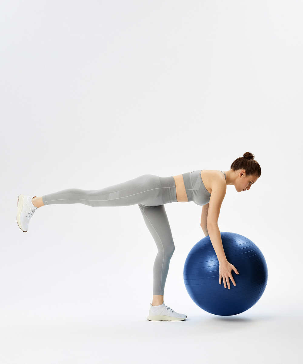 Фитбол GB-108 антивзрыв, 1200 гр, темно-синий, 75 см