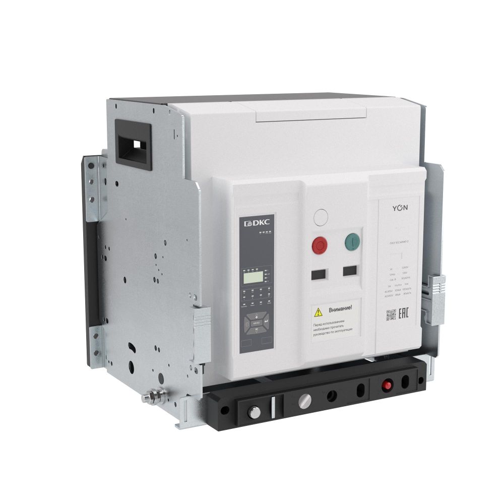 Воздушный автоматический выключатель YON pro ANX40X 3P 4000 А 100 кА, типоразмер M, расцепитель ETA, выкатной, вертикальное подключение, управление 220 В AC