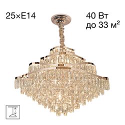 Citilux NAIAD CL315192 Люстра хрустальная подвесная Золото