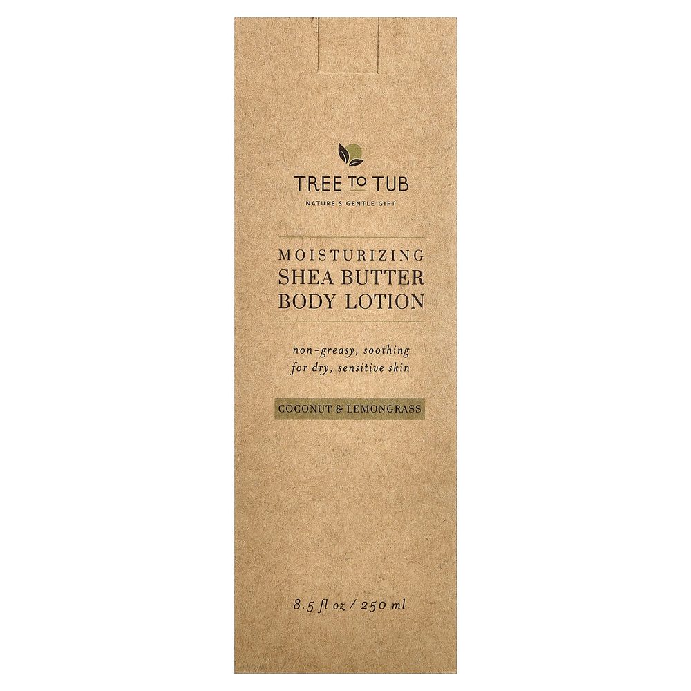 Tree To Tub, увлажняющий лосьон для тела с маслом ши, кокосом и лемонграссом, 250 мл (8,5 жидк. унции)