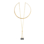 Колье Possebon Graphite Pearl B0501.3 BW/G