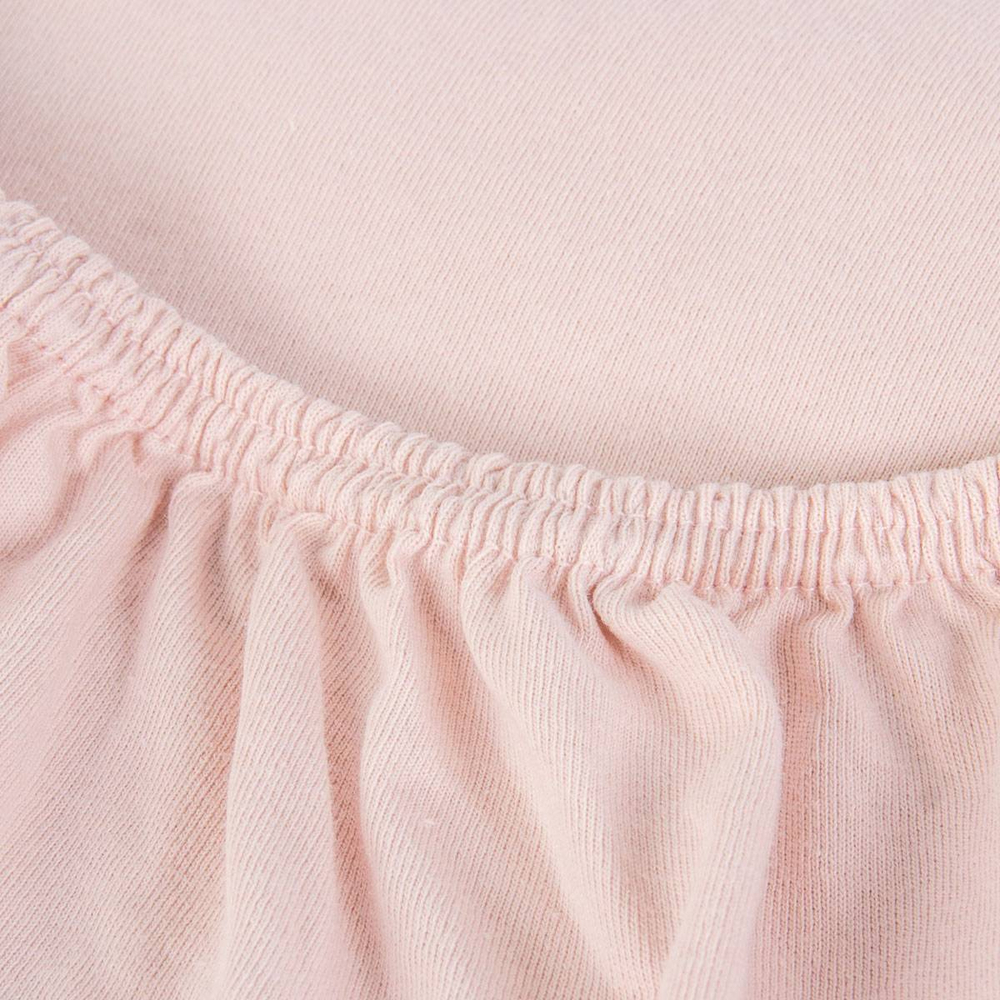 Простыня на резинке 160х200х20 Arya home розовая