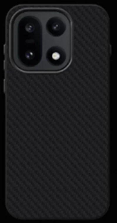 Защитный чехол для IQOO 15 органо-силиконовый под карбон c MagSafe черный (Black)