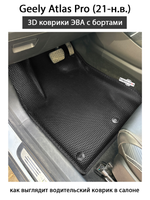 Автомобильные коврики ЭВА с бортами для Geely Atlas Pro (21-н.в.)