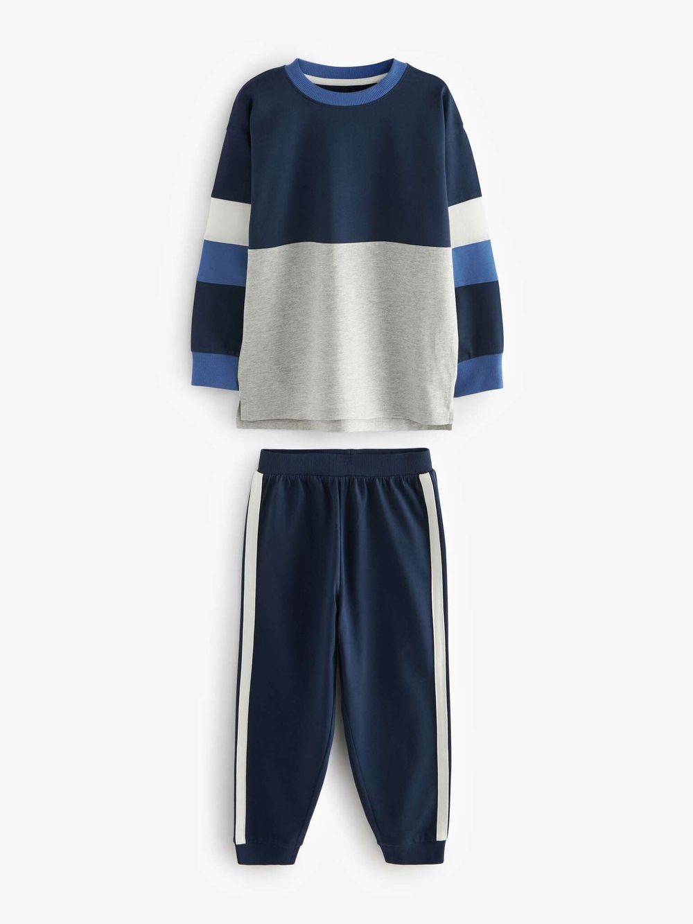 Пижама для мальчика Next K99-102, 3 шт., Синий, Серый