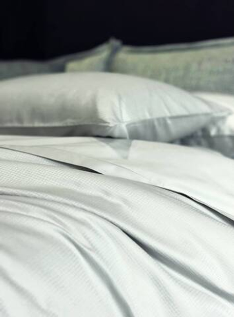 Постельное белье 2 спальное евро Dondi Brando Specchio голубое