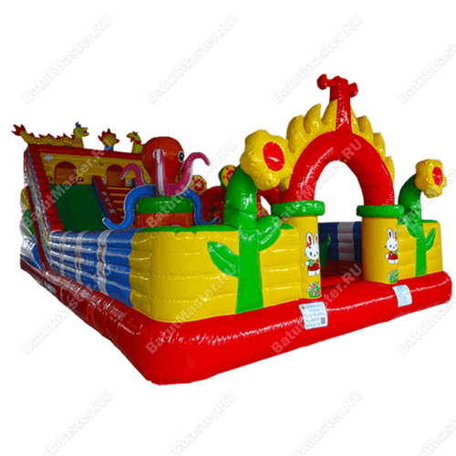 Коммерческий надувной батут "Осьминожье царство 2"