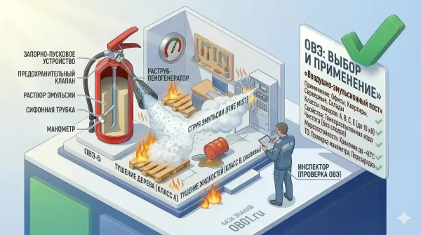 Воздушно-эмульсионные огнетушители (ОВЭ): универсальный выбор XXI века