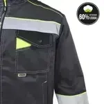 Костюм мужской (комплект) т/серый,лимон и чёрный (52-54) 170-176